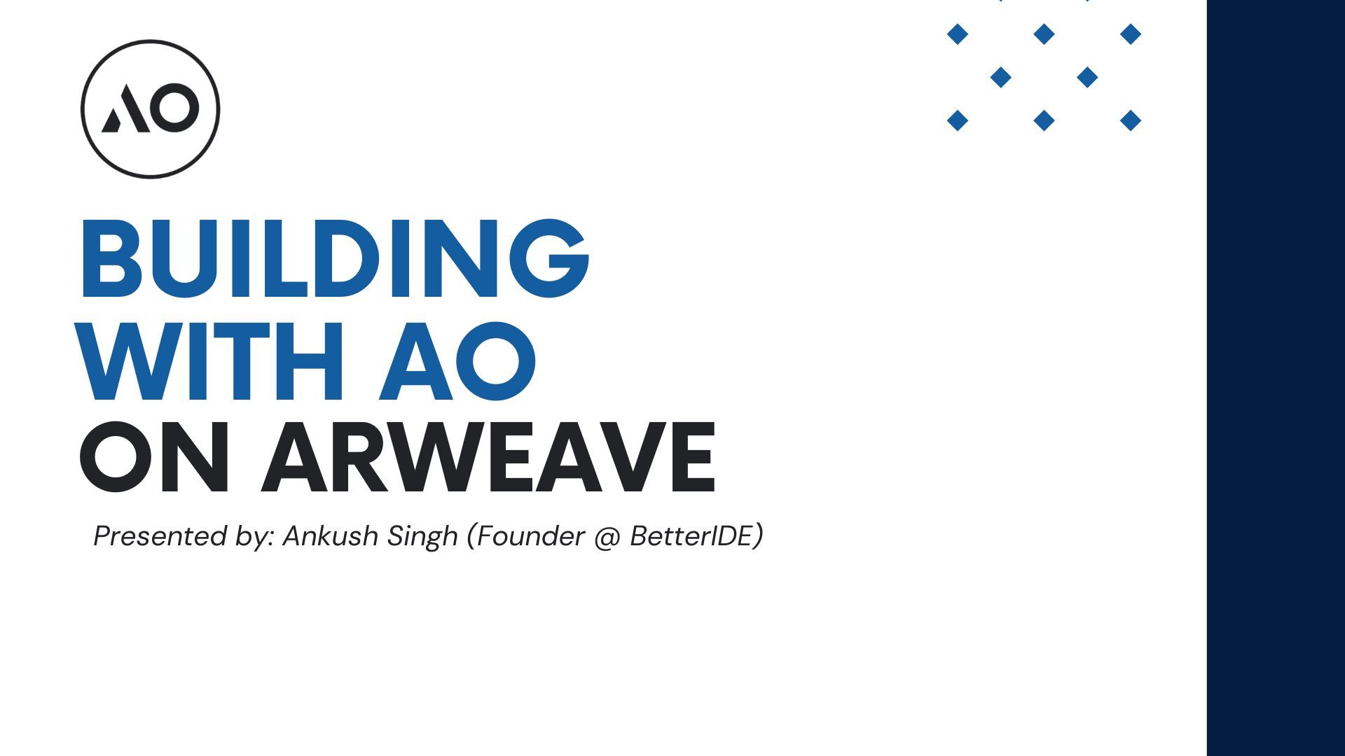 Building with AO on Arweave Blockchain